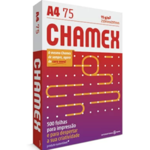 Papel Sulfite 75g Alcalino 210x297 A4 Chamex Office Ipaper PT 500 FL