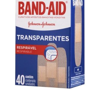 CURATIVO BAND AID TRANSPARENTE 40 UNIDADES