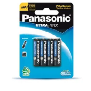 PILHA SUPER HYPER AAA 4PC PANASONIC