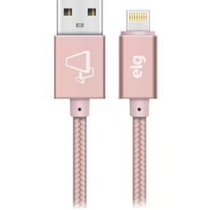 Cabo de sincronia/recarga lightning 1m rosa L810BRG Elg BT 1 UN
