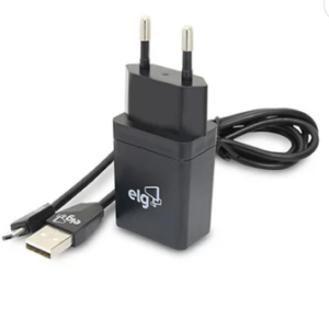 Carregador de tomada c/1 porta USB bivolt + cabo micro USB KT510WC - Elg BT 1 UN