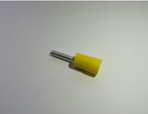 Terminal Pino Amarelo Para Fio/Cabo 4-6Mm2 Com 5 Peças