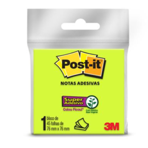 Bloco Adesivo Post-It 76x76cm com 45 Folhas Verde