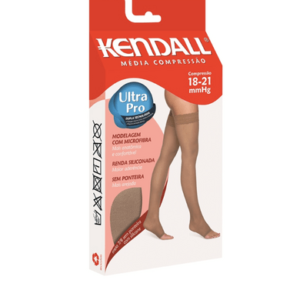 Meia Kendall Média Compressão - 7/8 MEIA-COXA Sem Ponteira