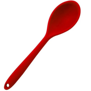 COLHER DE SILICONE 27CM VERMELHO/UNICO