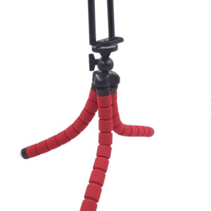 Tripé de Esponja Flexível - Vermelho