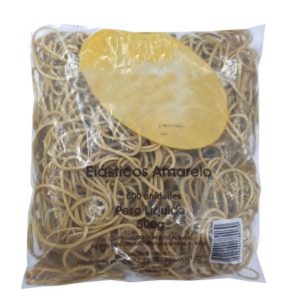 Elásticos de Borracha Amarelo - 500 unid - 500g