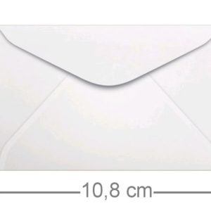 Envelope Visita Branco 100 unid - 72 x 108 mm