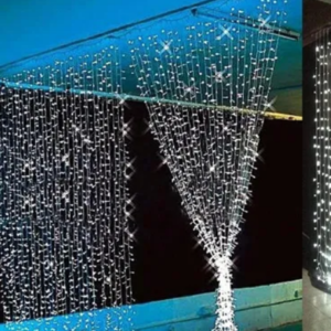 Cortina Fixo LED 500 lâmpadas - Branco Morno