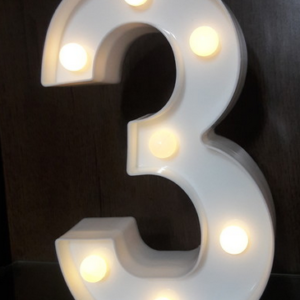 Números LED 22 cm - Modelos Diversos