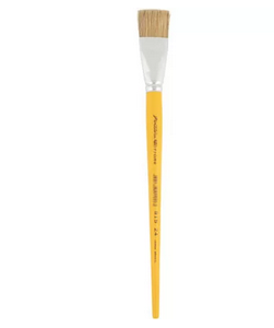 Pincel chato n.08 amarelo 8815-08 PT 1 UN
