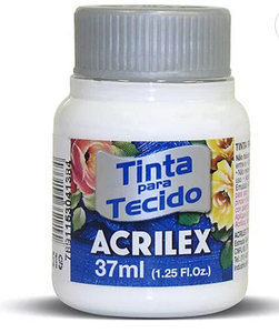 Tinta p/tecido fosca 37ml branco 04140 PT 1 UN