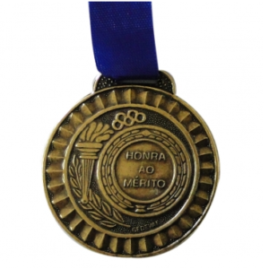 Medalha Gedeval Pequena Prata 34Mm