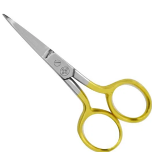Tesoura Inox Reta para Unha 9 cm Gold - Mundial