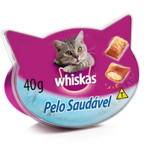 Petisco Whiskas Temptations Pelo Saudável Para Gatos Adultos 40 g