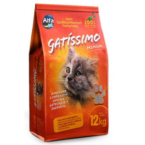 Areia Higiênica Gatíssimo para Gatos Perfumada