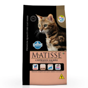 Ração Farmina Matisse para Gatos Adultos Castrados Sabor Salmão