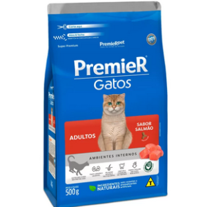 Ração Premier Ambientes Internos para Gatos Adultos Sabor Salmão
