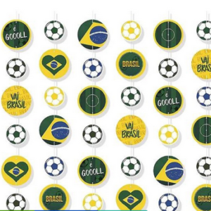 Cortina Decorativa Copa Vai Brasil 1,5 m