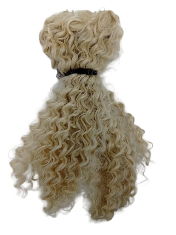 Cabelo Apliqueo Cacheado 50cm Loiro Rabo Caval Fibra - Image 7