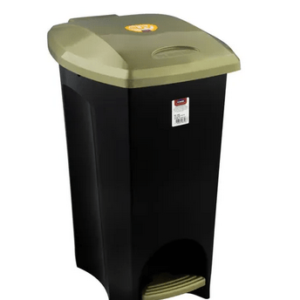 Lixeira com Pedal 30l Plasútil Ecoblack