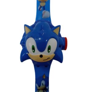 Relógio Sonic Digital Infantil Projetor 3d 6 Imagens!