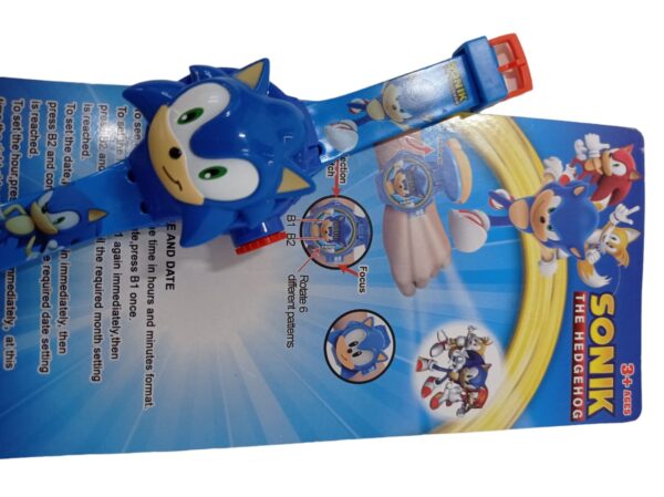 Relógio Sonic Digital Infantil Projetor 3d 6 Imagens! - Image 7