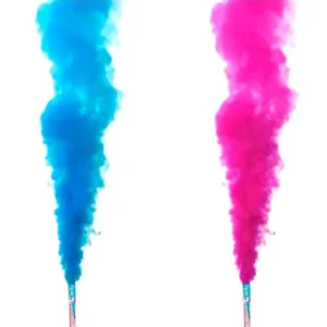 2 Fumaça Colorida Chá Revelação Azul e Rosa