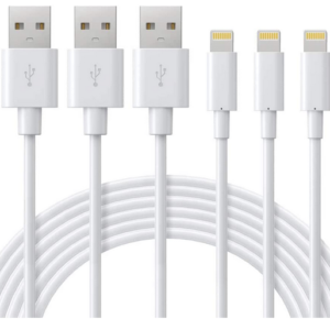 Cabo carregador para iPhone [certificado MFi] Novtech pacote com 3