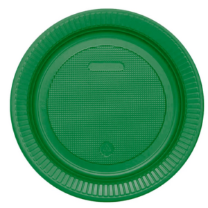 Prato 15cm Verde Escuro - 10 unidades