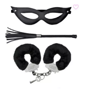 Kit Mascara Chicote Tiazinha E Algema Fantasia Festas