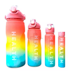 Kit 4 Garrafa Galão Água Academia Fitness Antivazamento
