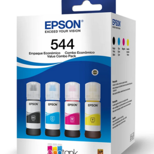 Kit Garrafa Epson T544 para Ecotank Preto, Ciano, Magenta, Amarelo - UN 1 UN