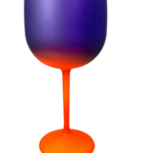 Taça Gin Halloween Laranja e Roxo