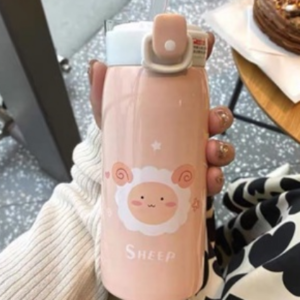 GARRAFA TÉRMICA INFANTIL COM CANUDO 350ML GOMA BUBA