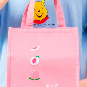 Bolsa Mão Térmica Marmita Viagem Unissex Estampada ROSA / U