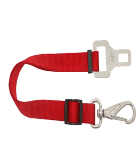 Adaptador para Cinto de Segurança AMF Pet Vermelho P