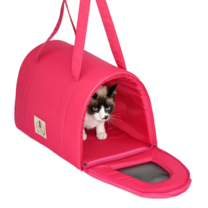 Bolsa de Transporte Luxo Bichinho Chic Rosa P