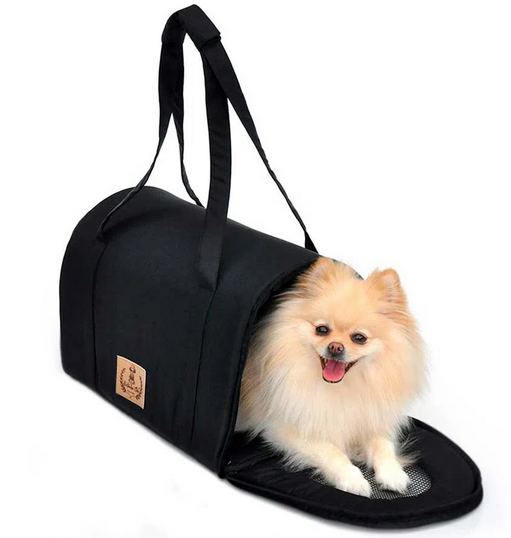 Bolsa de Transporte Luxo Bichinho Chic Preta P