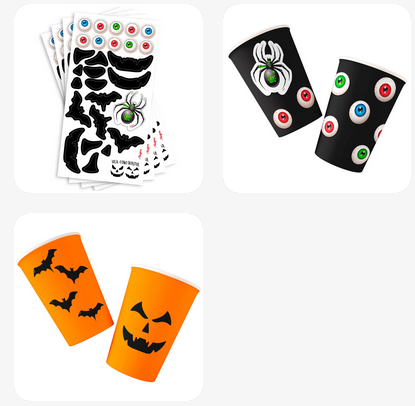 Adesivo Personalizado Halloween - 04 cartelas