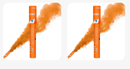 Bastão de Fumaça Laranja