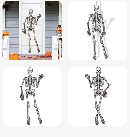 Decoração de Parede Halloween - Esqueleto Articulável